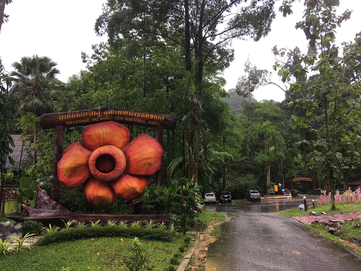 Entrance of Khao Sok National Park